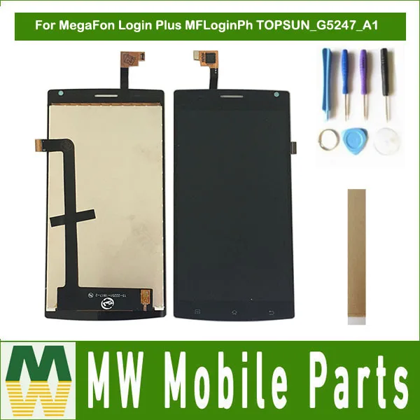 For MegaFon Login Plus MFLoginPh TOPSUN G5247 A1 LCD Display+Touch Screen Digitizer Assembly Black ith Tools&Tape For MegaFon Login Plus MFLoginPh TOPSUN G5247 A1 LCD Display+Touch Screen Digitizer Assembly Black ith Tools&Tape