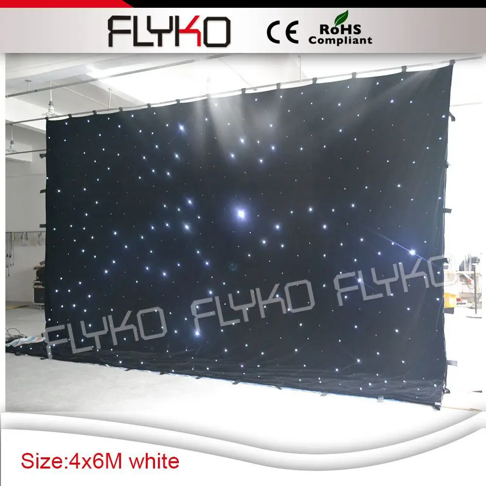 

30 preset programmer ,4GB SD card, led white wedding star light curtain