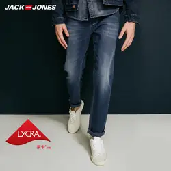 JackJones для мужчин Летние Slim Fit зауженные джинсы стрейч байкерские брюки для девочек модные классические джинсы тонкий мужской джинс | 217332553