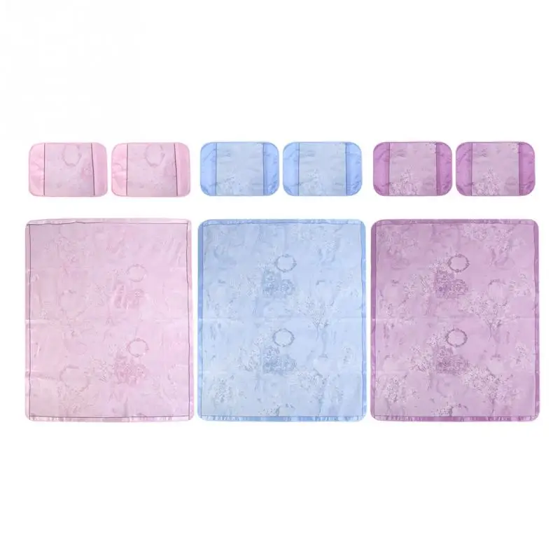 Ice Silk Cooling Summer Sleeping Mat Foldable Three Piece Mats 180