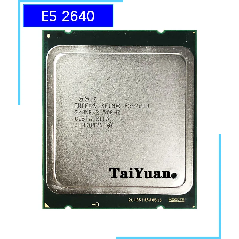Процессор Intel Xeon E5 2640 2 5 ГГц шестиядерный процессор с двенадцатью потоками 15 м 95 Вт