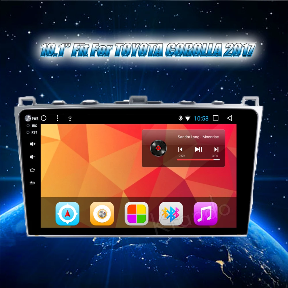 Best Krando Android 8.1 10.1" Full touch car navigation system for Mazda 6 ruiyi ultra 2008-2012 multimedia player gps wifi Bluetooth 0