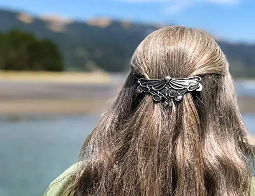 Заколка для волос в стиле АР-нуво, винтажная металлическая заколка викинга с большим зажимом 80 мм для женщин, ювелирные аксессуары для густых волос