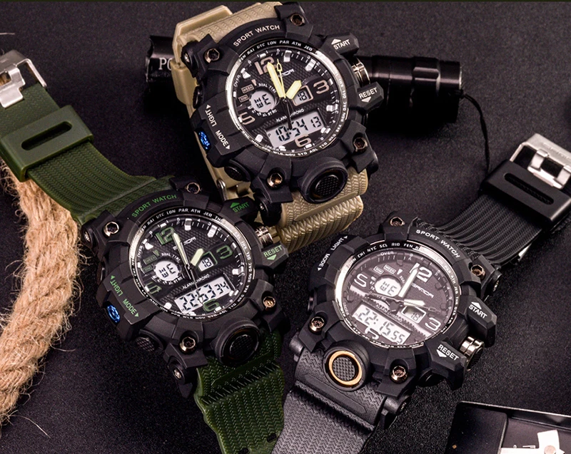 Сандалии мужские военные спортивные часы мужские лучший бренд класса люкс известный электронный светодиодный цифровой наручные часы мужской Relogio Masculino 742