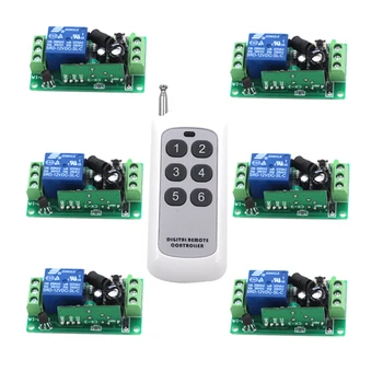 

RF Remote Control Switch System DC12V Receiver and Long Range Far Distance Transmitter 315/433MHZ SKU: 5249
