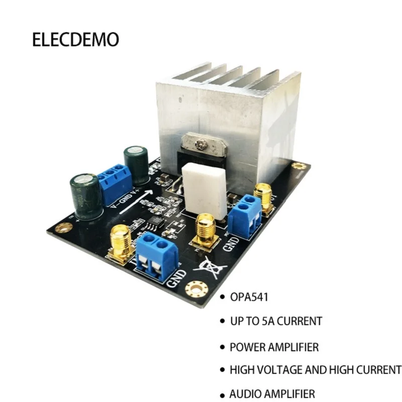 

OPA541 Module Audio Amplifier Power Amplifier 5A Current High Voltage High Current Driveable coil motor Function demo board