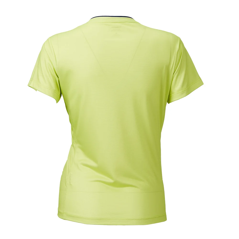 Kawasaki футболки для бадминтона для женщин Настольный Теннисный корт Йога дышащий синий белый цвет спортивная футболка ST-S2121