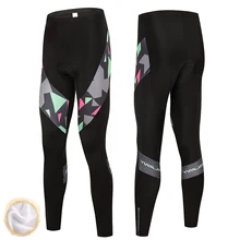 Fualrny Pro team зимние термофлисовые брюки спортивные для езды на гоночном велосипеде брюки ветрозащитные длинные брюки для велоспорта 9D гелевая подкладка