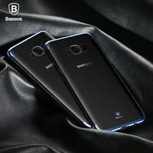 BASEUS Brand Glitter Series Phone Cases For Samsung Galaxy S8 Plus / S8 Case Sparkling Hard Clear PC Fit Protection Back Cover