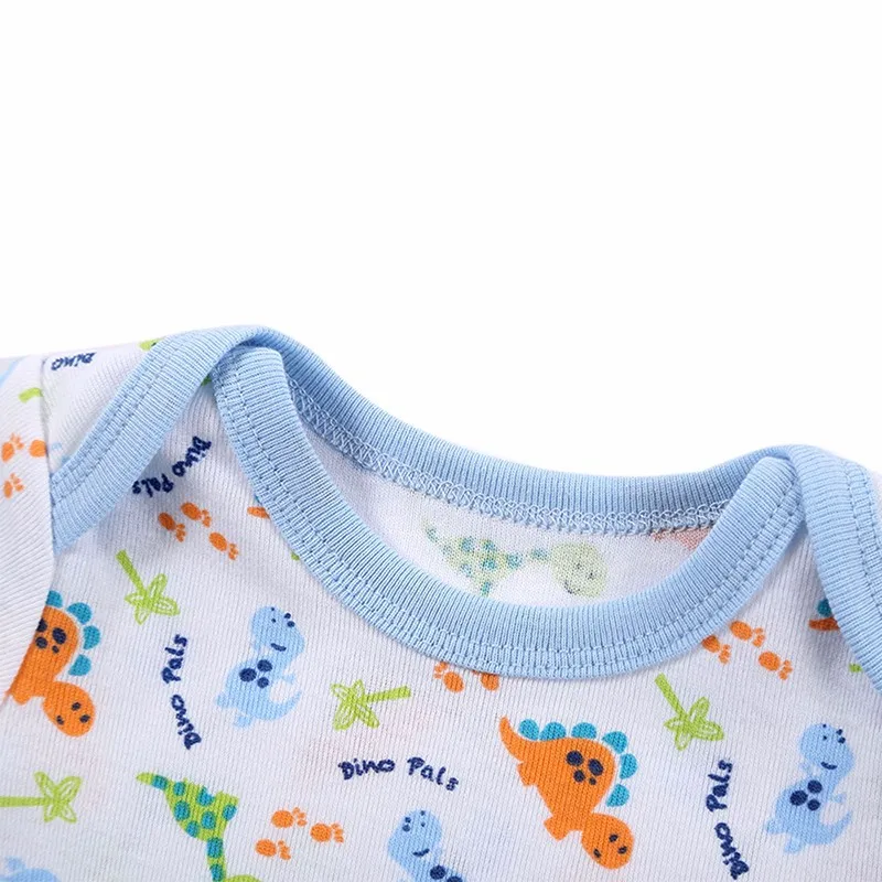 3 PcsLot BABY BODYSUITS Printed Pattern Baby Clothes Short Sleeves Summer Baby Clothing for Girl Boy Baby Pajamas (8)