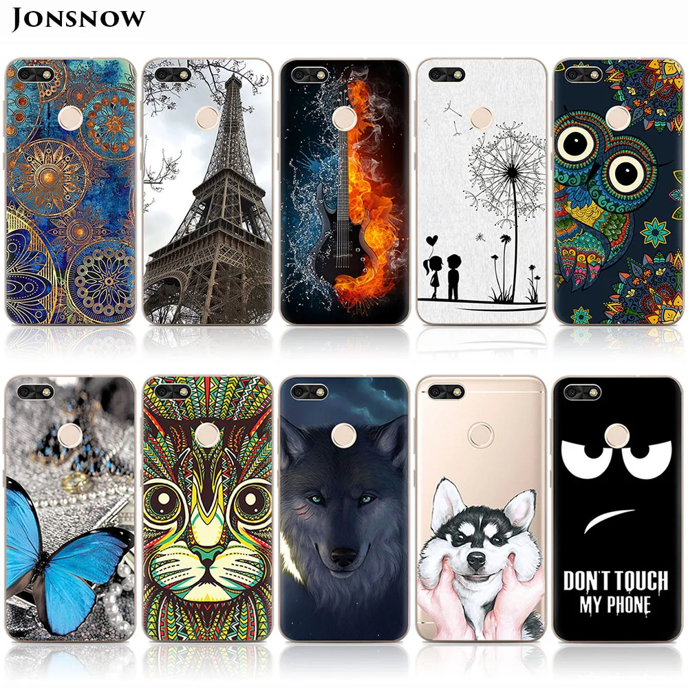 Soft Case for Huawei P9 Lite Mini/ Mini 2017 Colorful 10 Patterns TPU Y6 Pro Skin Gel Cover |