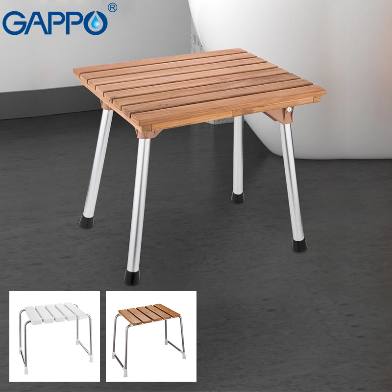 Gappo Wall Mounted Shower Seats Folding Shower Seat Chair Bench