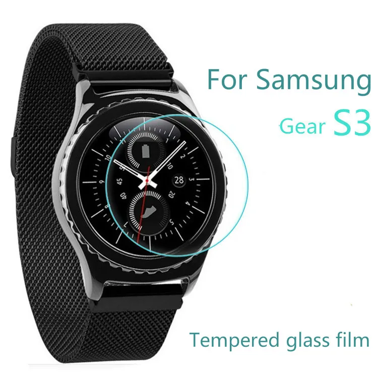 Для Samsung S3 закаленное стекло Взрывозащищенная мембрана Gear экран Смарт браслет