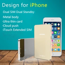 Newest Dual 2 Sim Dual Standby Bluetooth Extend SIM Adapter L20 LAIFORD GoodTalk S No Jailbreak For iPhone/ iPod 6th iOS 10