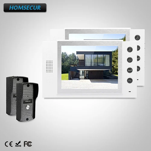 

HOMSECUR 8" Video&Audio Home Intercom+IR Night Vision for Home Security TC031 + TM801-W