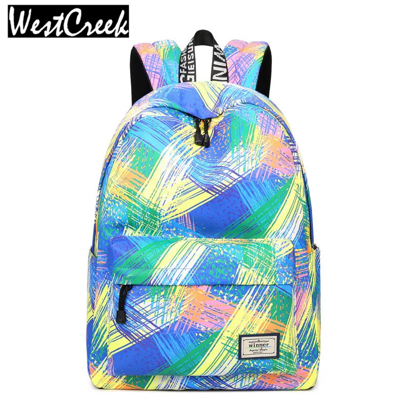 Fashion Women Backpack School Bag Personality Printing Large Capacity Girls Knapsack Back Packs Travelling Bags