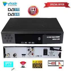 Бесплатная доставка DVB T2 + DVB S2 Set top box DVB цифровое спутниковое телевидение приемник DVB T2 S2 комбо Reveiver Поддержка WI-FI CCCAM YouTube