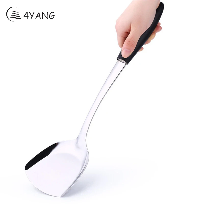 

Hukoer High Quality Stainless Steel Kitchen Cooking Tools Turners Kitchen Gadget Cookware Utensils Tools Scoops Turner Spatula