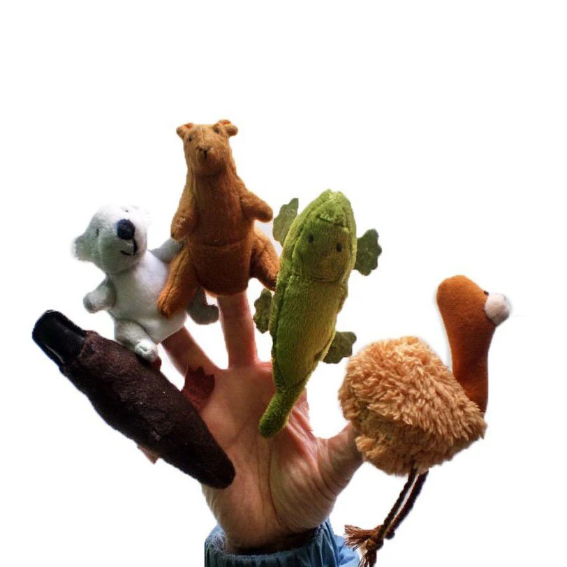 5 Australia Unique Animals Finger Puppetsin Puppets from Toys