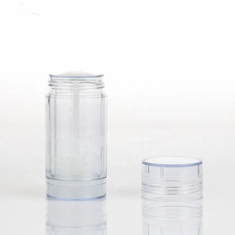

Free shipping 10PCS/lot 50ml 1.7oz Plastic AS Clear Deodorant Stick 50ml Transparent Plastic Personal Care Container Tubes 50ml