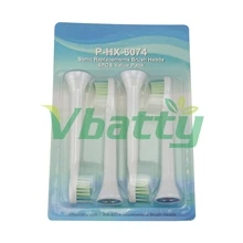 4 шт./упак. насадки зубных щеток Электрический Зубная щётка головки Замена для Philips Sonicare Алмазная чистая P-HX-6014 P-HX6074 HX6074