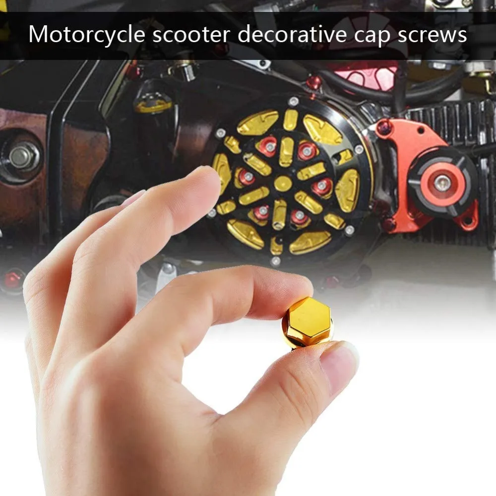 30Pcs Motorcycle Nuts Bolt Caps Bouchon Tapa Centro Motorbike Screw Covers Tampa For Yamaha Kawasaki Honda Harley BMW Suzuki (4)
