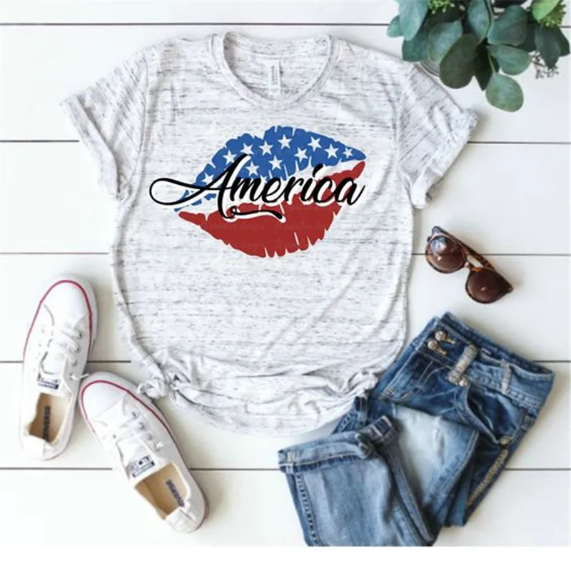 

american flag shirt korean clothes aesthetic plus size tops 90s japanese o-neck casual 2019 streetwear clothing