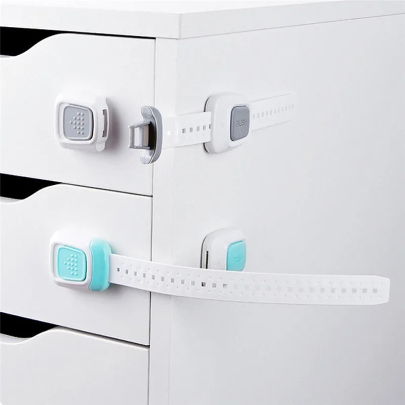 Baby Child Kid Safety Safe Lock Gate Drawer Doorway Cabinet Fridge Door Multi Function Long Lock