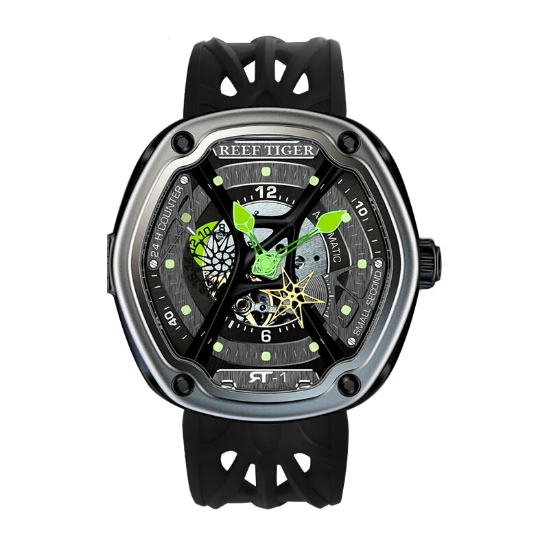 Мужские автоматические механические наручные часы Reef Tiger Aurora Serier RGA90S7|watch f|watch
