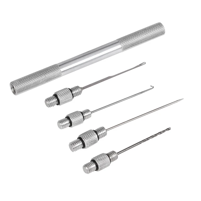 US $3.69 5-in-1 Carp Strong Fishing Rigging Bait Needle Kit Tool Set Bait Boilie Drill Stringer Needle with 