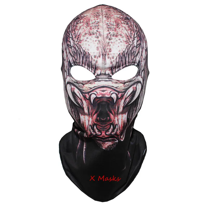 

Predator Mask Balaclava kids hero duty Costume Halloween Overhead call helmet outdoor Biker Masks anonymous riding