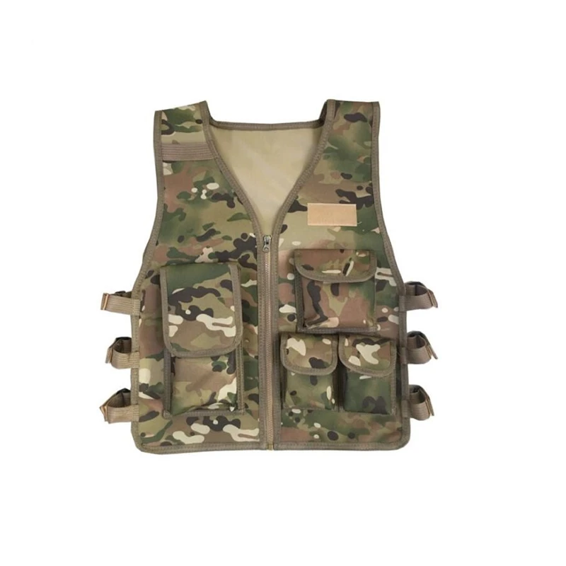 Детский Камуфляжный снайперский жилет, одежда для охоты, костюм для мальчиков и девочек, армейская тактическая Униформа, военная одежда в джунглях