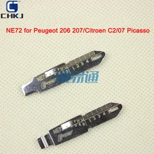 CHKJ 5/10/50 шт в наборе, NE72 Выгравированный линейный ключ весы пустой диск для peugeot 206 207 для Citroen C2/07 Picasso LISHI ключ лезвие