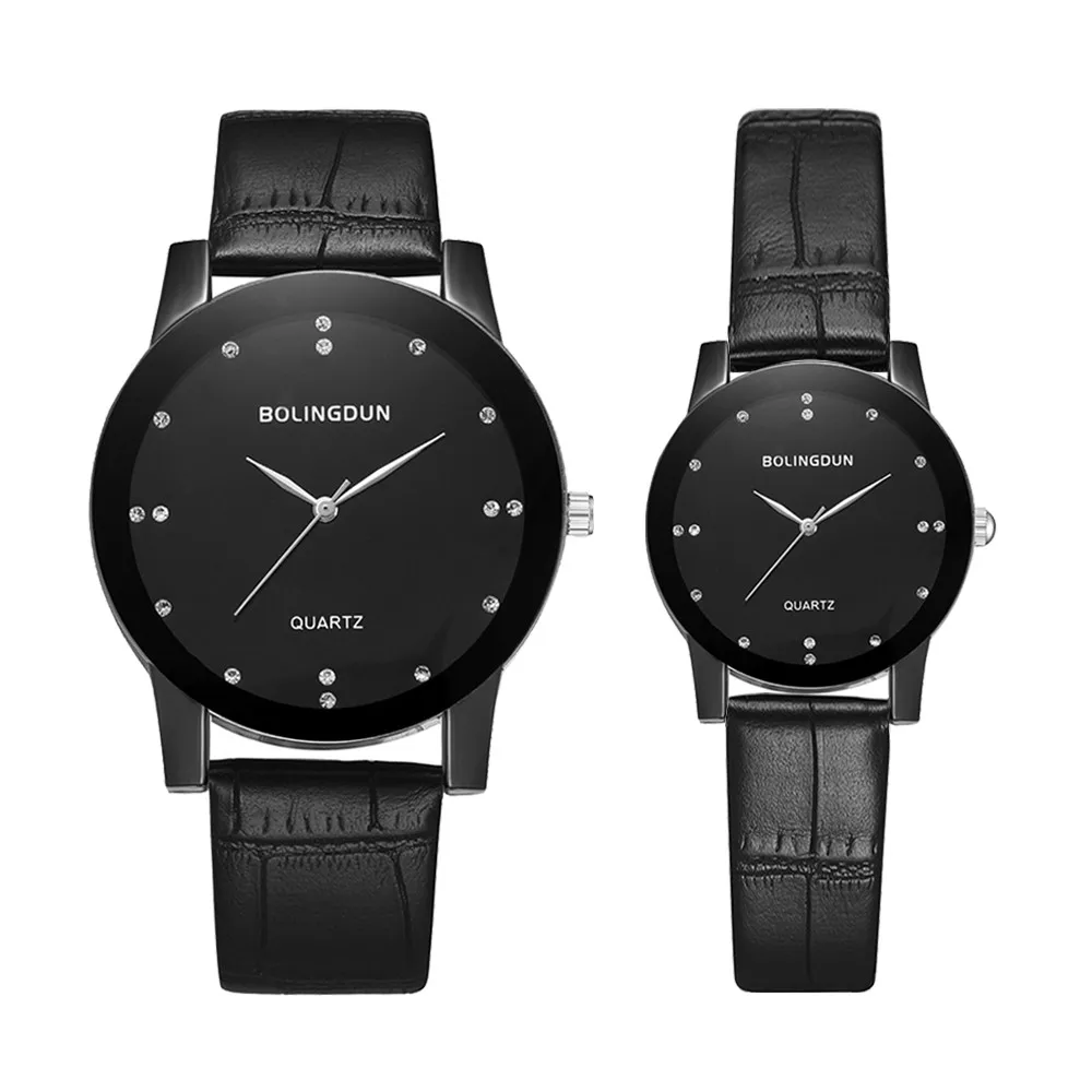 Мужские часы новые Bolingdun часы ремень высокого класса бизнес мужчины и женщины пара кварцевых часов Relogio Masculino подарок Lover LD
