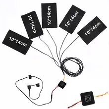 8,5 Вт тепловая одежда Теплые углеродного волокна переключатель тканевые перчатки обувь отопление от 1 до 5 USB электрические нагревательные колодки