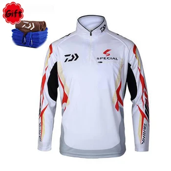 

Men Fishing Clothing Windproof Zipper Cold Jacket Coat Fishing Jersey Running Riding Fishing Clothes with Free Gift Towel