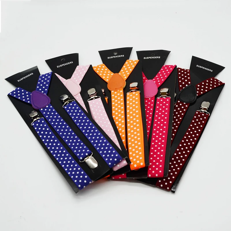 Customized-adult-dot-suspender-3clips-trouser-brace