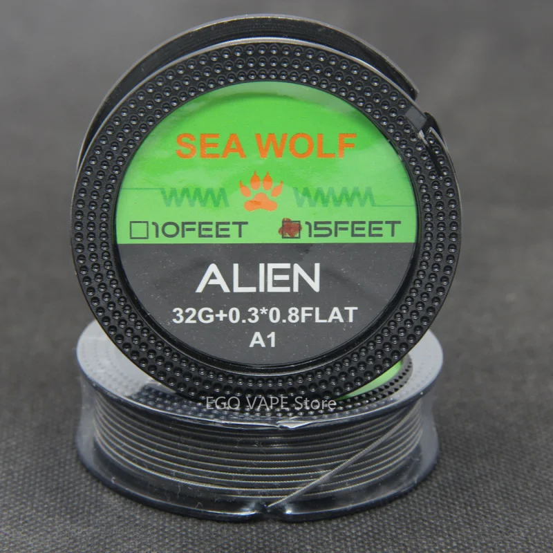 Нагревательный элемент SEA WOLF Alien Fused Clapton нагревательный сделай сам 15 футов/рулон