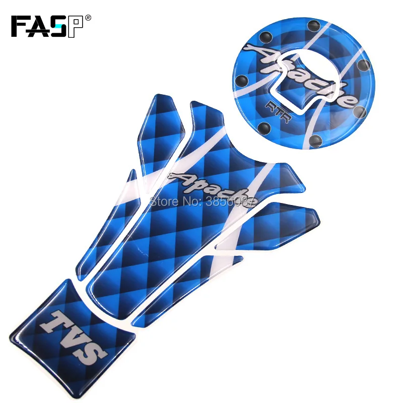 

FASP APACHE TVS Motorcycle Fuel Tank Pad Oil tank cover Pad 1Set MJL-027 Protector Sticker Decal Fits TVS APACHE Motorcycle