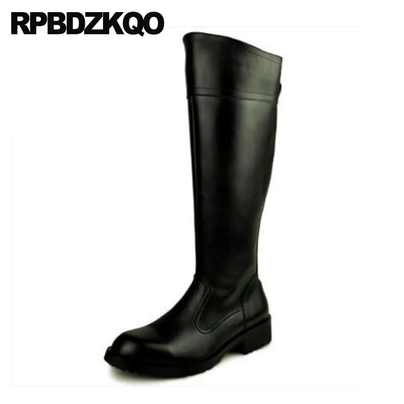 black chunky military boots