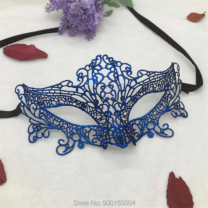 1pc Blue Sexy Lady Lace Mask Eye Mask For Masquerade Party Halloween Party Fancy Drop shipping  (35)