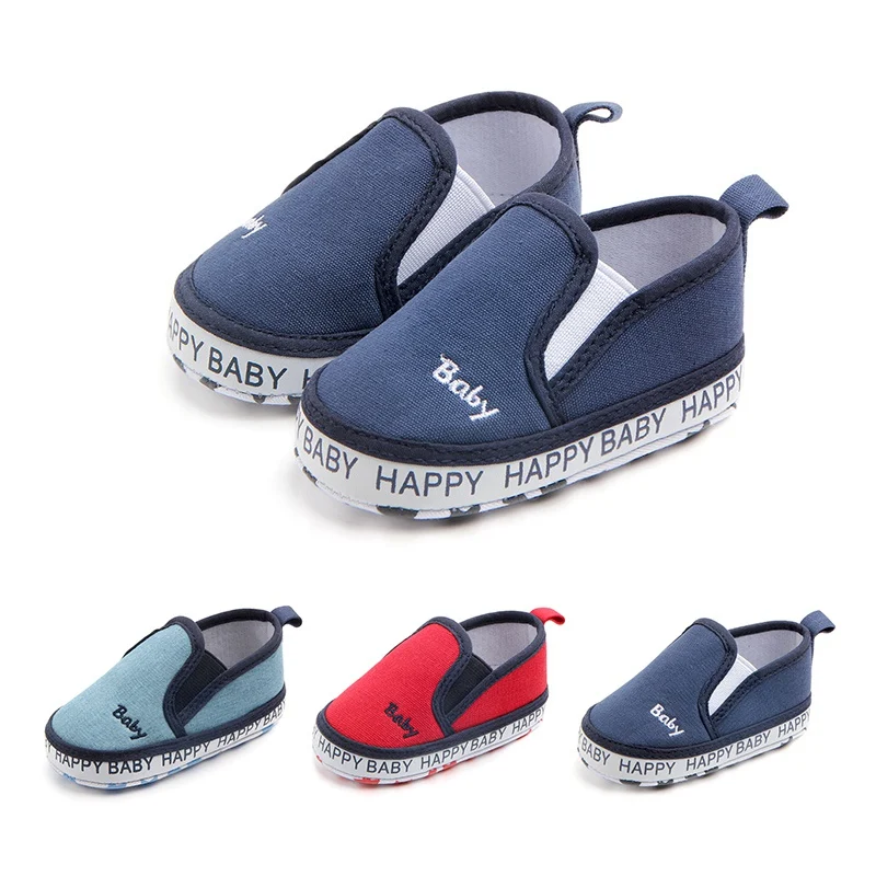 

Infant Toddler Soft Bottom Anti-slip First Walkers New Canvas Sneaker Sport Shoes For Boys Girls Newborn Shoes Baby Walker