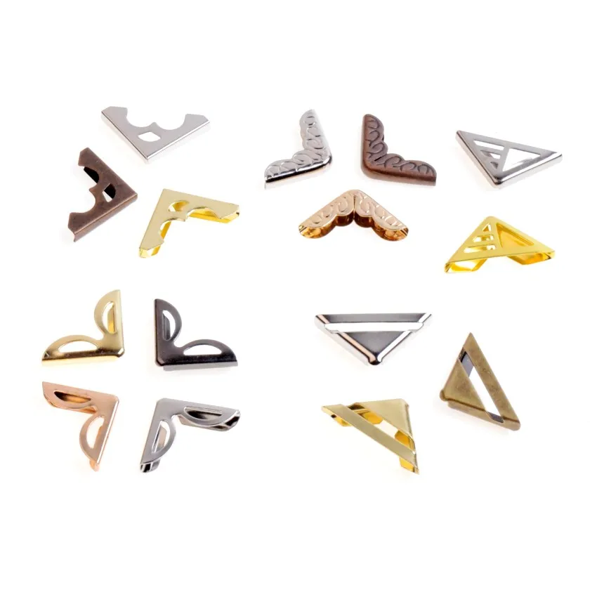 

Free Shipping 24PCS Bronze/Silver/Gold Color option More style Book Scrapbooking Albums Menus Folders Corner Protectors