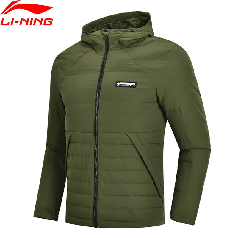 

Li-Ning Men BAD FIVE Basketball Series Short Down Coat AT PROOF SMART Duck Down Warm LiNing Sport Winter Jacket AYMN013 COND18