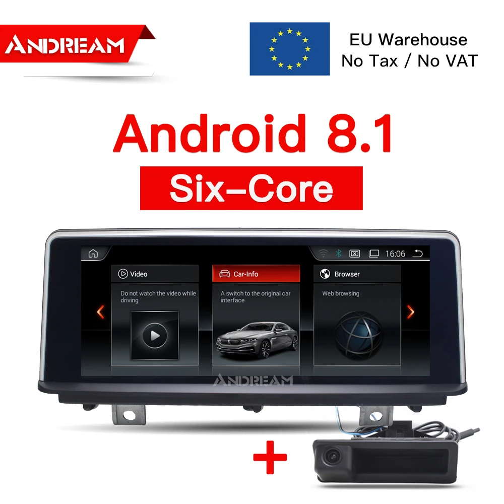10 25 &quotшестиядерный Android 8 1 2G + 32G ips экран автомобиля для BMW серии 3 F30 F31 F34 4 F32 F33 F36 gps