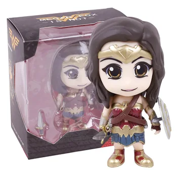 

DC Super Hero Wonder Woman Bobble Head Q Version PVC Action Figure Collectible Model Toy