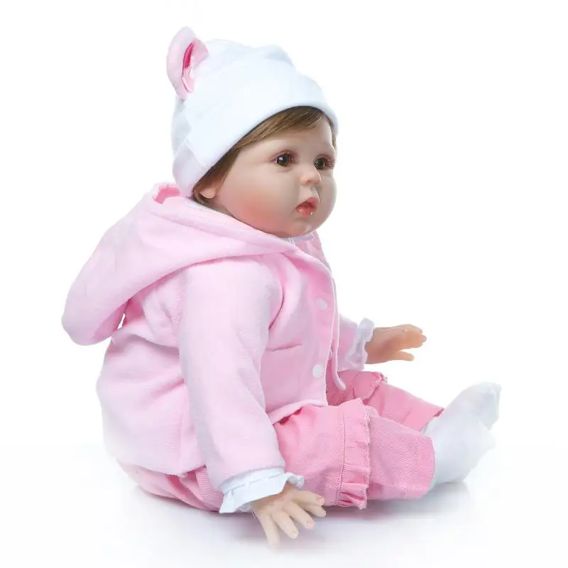 55 см Силиконовые bebes Reborn Baby Doll игрушки с мини-аксессуары в виде мишки сладкие Куклы принцессы прекрасный подарок на день рождения девочки paly игрушка