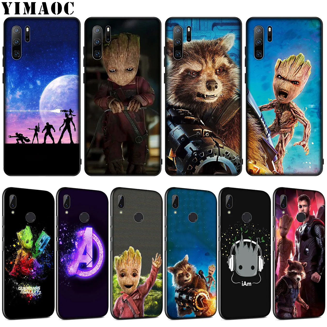 

YIMAOC Guardians of the for Galaxy Marvel Soft Silicone Case for Huawei P30 P20 Pro P10 P9 Lite Mini 2017 2016 P Smart Z 2019