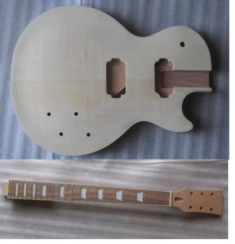 

high quality Unfinished electric guitar body with neck