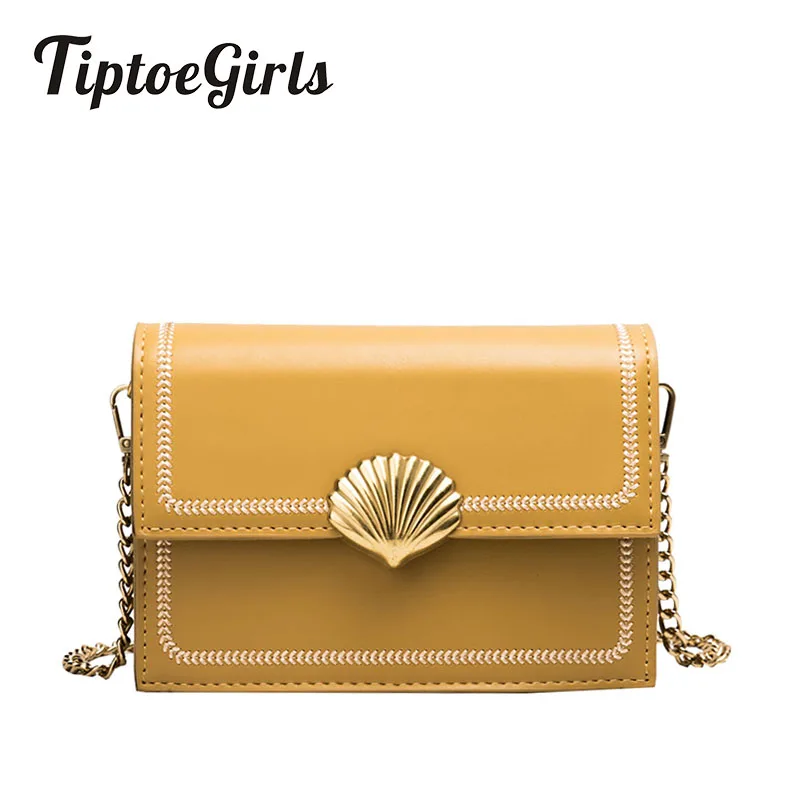 

High Quality Embroidery Thread Small Square Bag Female New Fashion Chain Shoulder Messenger Bag
